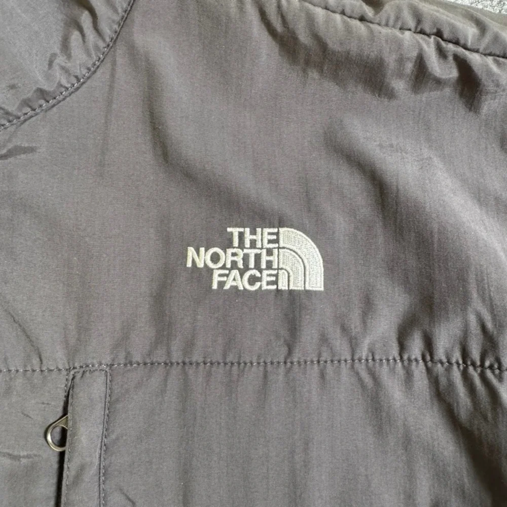 The North Face Denali Polartec Fleece Jacket Mens Large Orange Grey Full Zip